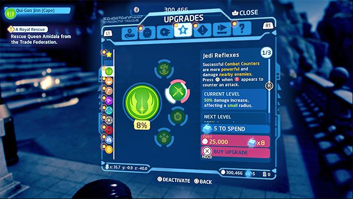 The second part of character development is buying skills for each character class - LEGO Skywalker Saga: Character progression - points and how to distribute them - Basics - LEGO Skywalker Saga Guide