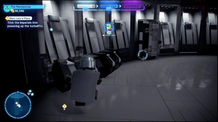 In the same room, you have to destroy the chest to build part of the minikit - LEGO Skywalker Saga: A New Hope - list of collectibles and rewards - Minikits - LEGO Skywalker Saga Guide