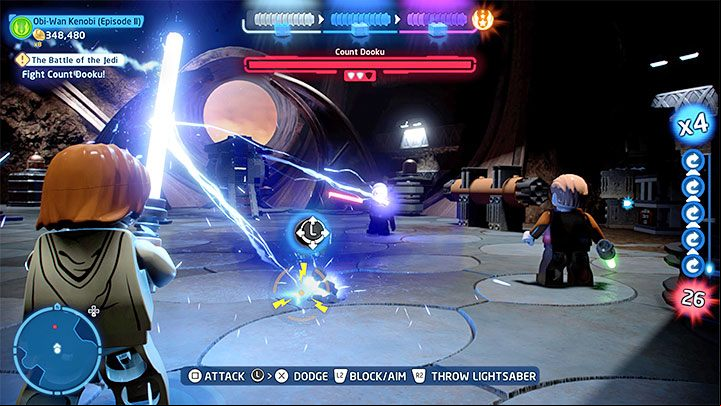 Another one of Dooku's unique skills is Force Lightning - LEGO Skywalker Saga: The Battle of the Jedi - walkthrough - Episode 2 - Attack of the Clones - LEGO Skywalker Saga Guide