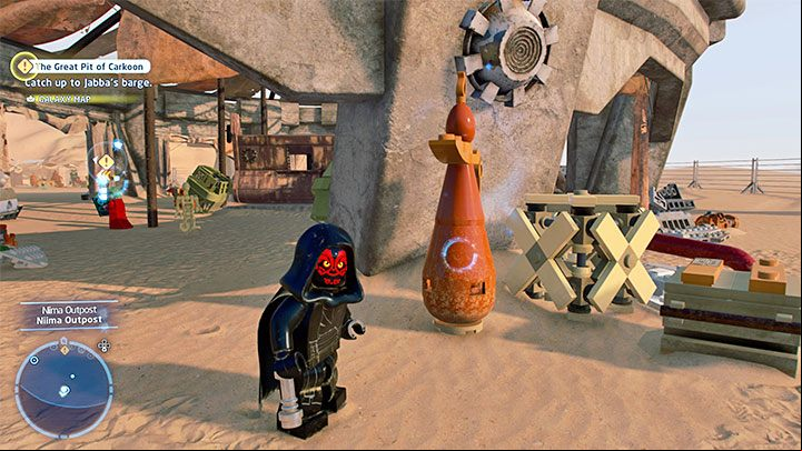Collectible: Puzzle - Kyber Brick - LEGO Skywalker Saga: Niima Outpost - list of all puzzles - Jakku - LEGO Skywalker Saga Guide