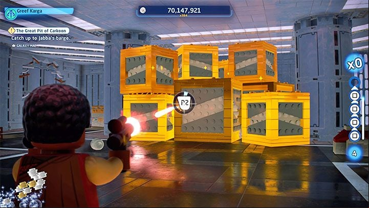 Enter the wreckage and deal with a group of thugs - LEGO Skywalker Saga: Niima Outpost - list of all puzzles - Jakku - LEGO Skywalker Saga Guide