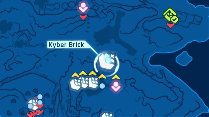 Collectible: Puzzle - Kyber Brick - LEGO Skywalker Saga: Temple Island - list of all puzzles - Ahch-To - LEGO Skywalker Saga Guide