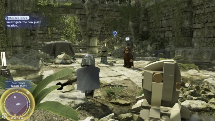 After finding 3 seeds, you will receive new guidelines from Mon Mothma - LEGO Skywalker Saga: Run Run Runyip - walkthrough description - Yavin 4 - The Great Temple - LEGO Skywalker Saga Guide