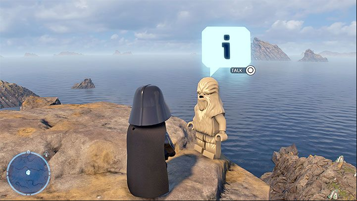 A wandering wookiee is standing on the rocks, and you can talk to him right away - LEGO Skywalker Saga: Wheres the Wookiee? - list of all (part 1) - Challenges - LEGO Skywalker Saga Guide