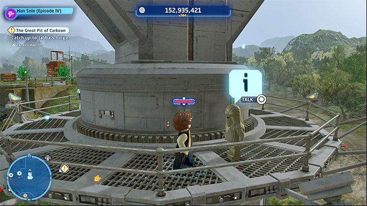 You need to look at the construction with the large dome presented in screenshot 1 - LEGO Skywalker Saga: Wheres the Wookiee? - list of all (part 1) - Challenges - LEGO Skywalker Saga Guide