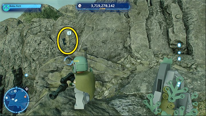 The Wookiee is standing on the rocks shown in the picture above - LEGO Skywalker Saga: Wheres the Wookiee? - list of all (part 1) - Challenges - LEGO Skywalker Saga Guide