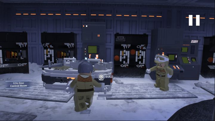 Return to the questgiver, give him the parts and rebuild the droid - LEGO Skywalker Saga: The Mourning Report - walkthrough - Hoth - Echo base - LEGO Skywalker Saga Guide