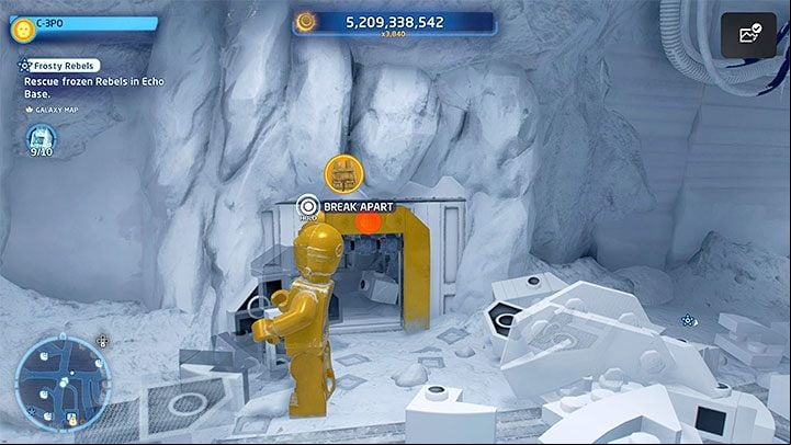 Return to the south with the code - LEGO Skywalker Saga: Frosty Rebels - walkthrough - Challenges - LEGO Skywalker Saga Guide