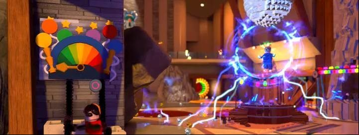 While in the house you will have to deal with minor opponents - Parrty House - Level 5 in LEGO The Incredibles Walkthrough - Walkthrough - LEGO The Incredibles Game Guide