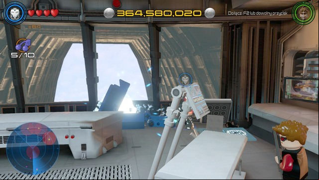 Sixth one is in a blue container in the laboratory - Side missions - S.H.I.E.L.D. Helicarrier - secrets - LEGO Marvels Avengers - Game Guide and Walkthrough