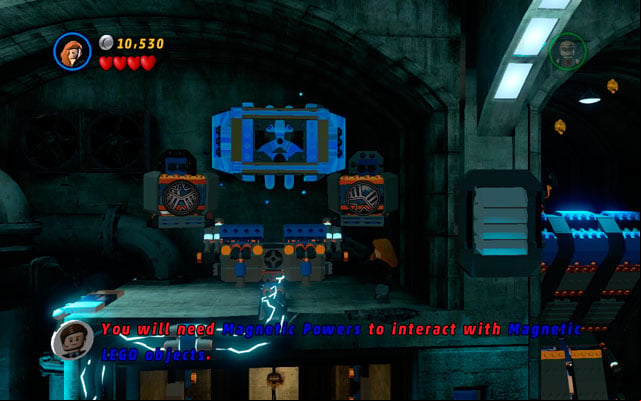 At the beginning of the mission, choose Black Widow and use her invisibility ability to avoid cameras - Red Head Detention | Walkthrough - Walkthrough - LEGO Marvel Super Heroes Game Guide & Walkthrough