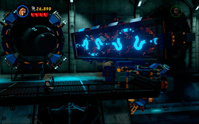 Approach to the boxes located on the right and break them, building a control from the debris - Red Head Detention | Walkthrough - Walkthrough - LEGO Marvel Super Heroes Game Guide & Walkthrough
