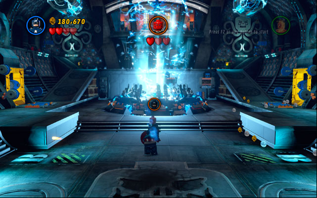 Third stage of the fight looks very similar - the only difference is a reversal of the sides of the arena - Red Head Detention | Walkthrough - Walkthrough - LEGO Marvel Super Heroes Game Guide & Walkthrough