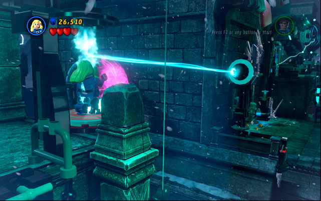 Approach to the lightning on the right and reflect the beam to the plate on the opposite side of the gap (use an interaction button while standing on the Captain Americas ) - Doctor in the House | Walkthrough - Walkthrough - LEGO Marvel Super Heroes Game Guide & Walkthrough
