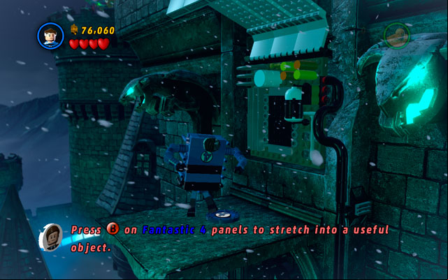 Yank an attachable point to scatter some bricks - Doctor in the House | Walkthrough - Walkthrough - LEGO Marvel Super Heroes Game Guide & Walkthrough