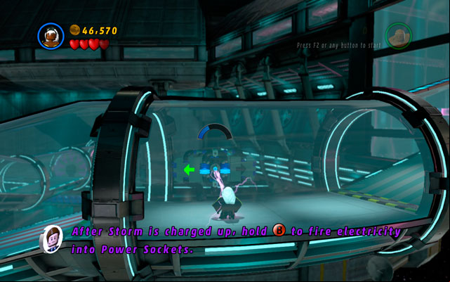 Switch into Spider-Man and use spider sense to uncover an attachable point - yank it to scatter some bricks, then build a shield switch - A Doom With a View | Walkthrough - Walkthrough - LEGO Marvel Super Heroes Game Guide & Walkthrough