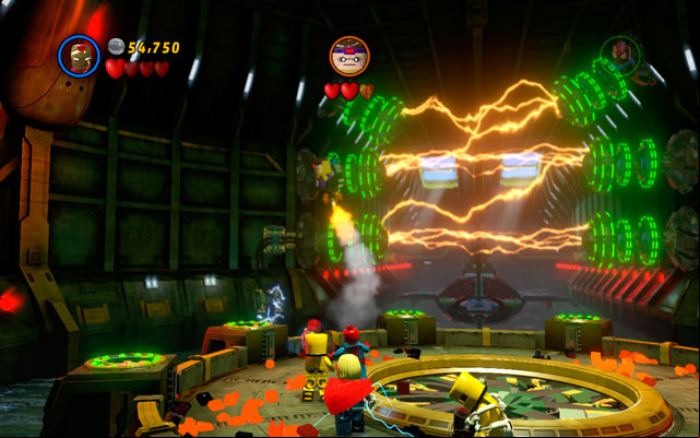 At the beginning of the duel M - M.O.D.O.K. | Boss fights - Boss fights - LEGO Marvel Super Heroes Game Guide & Walkthrough