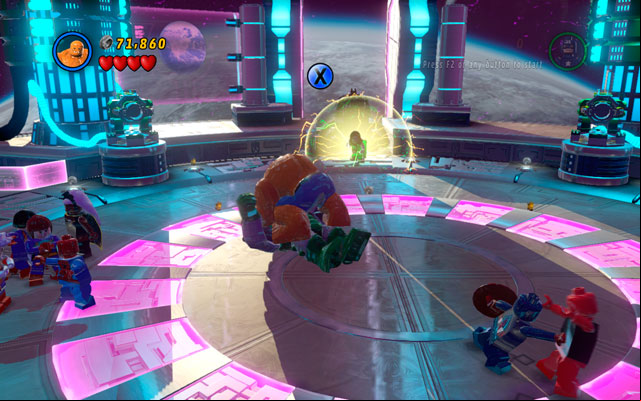 To defeat greater minion of Doctor Doom, you must knock him over - Doctor Doom | Boss fights - Boss fights - LEGO Marvel Super Heroes Game Guide & Walkthrough