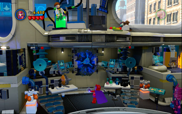 On the beginning of the stage choose Magneto and turn the valve located on the wall - Times Square Off | Minikit Sets - Minikit Sets - LEGO Marvel Super Heroes Game Guide & Walkthrough