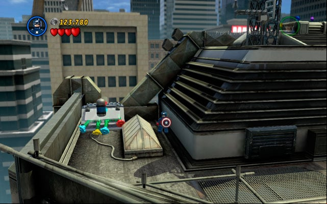 The last one can be found on the same roof, but on the opposite side of it - Times Square Off | Minikit Sets - Minikit Sets - LEGO Marvel Super Heroes Game Guide & Walkthrough