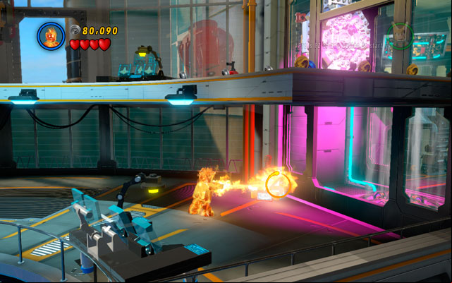 To receive this minikit, you must melt five gold pedestals with superheroes - Rebooted, Resuited | Minikit Sets - Minikit Sets - LEGO Marvel Super Heroes Game Guide & Walkthrough