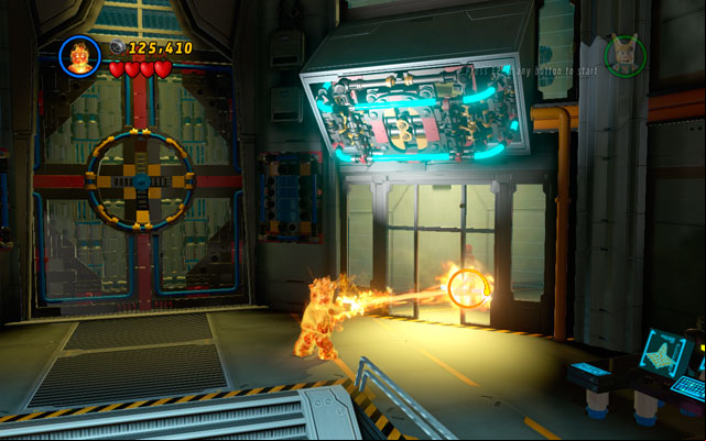 Standing vis-a-vis to the locked gate turn right - next statuette can be found in the small room - Rebooted, Resuited | Minikit Sets - Minikit Sets - LEGO Marvel Super Heroes Game Guide & Walkthrough