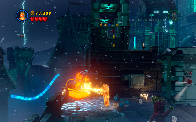 To receive this minikit, you must melt five golden monuments - Doctor in the House | Minikit Sets - Minikit Sets - LEGO Marvel Super Heroes Game Guide & Walkthrough