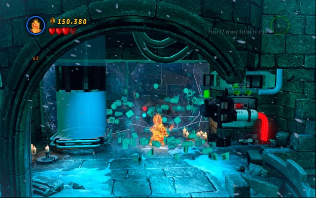At the top of the tower guarded by cameras it is an ice wall - Doctor in the House | Minikit Sets - Minikit Sets - LEGO Marvel Super Heroes Game Guide & Walkthrough