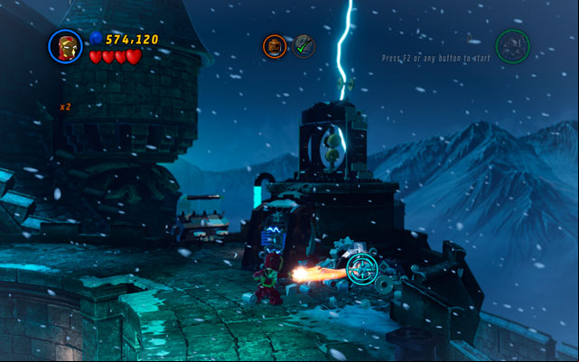 Fourth one can be founded on the tower on the right, near to the battery - Doctor in the House | Minikit Sets - Minikit Sets - LEGO Marvel Super Heroes Game Guide & Walkthrough