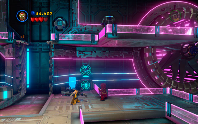 The last Magneto figure is placed in the platform on the right from the huge turbine - A Doom With a View | Minikit Sets - Minikit Sets - LEGO Marvel Super Heroes Game Guide & Walkthrough