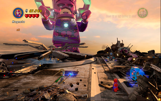 To obtain this minikit, you must break all three metal containers - The Good, the Bad and the Hungry | Minikit Sets - Minikit Sets - LEGO Marvel Super Heroes Game Guide & Walkthrough