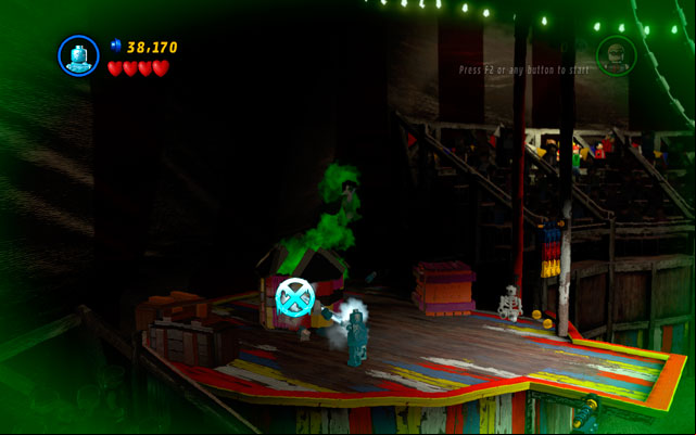 Go to the box in which Nightmare is hidden - Stunt Show Surprise | Maps - Maps - LEGO Marvel Super Heroes Game Guide & Walkthrough
