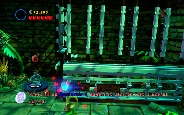 On the last stage turn left as a character with claws (e - Reptilian Ruckus | Deadpool Bonus Missions: Collectables - Deadpool Bonus Missions: Collectables - LEGO Marvel Super Heroes Game Guide & Walkthrough