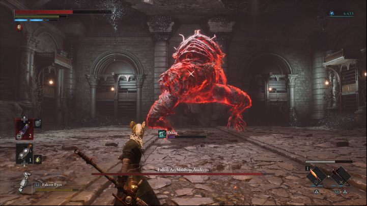 Andreus can stand on two legs for a moment, then he will glow red - Lies of P: How to defeat the boss Fallen Archbishop Andreus? - Main - Lies of P Guide