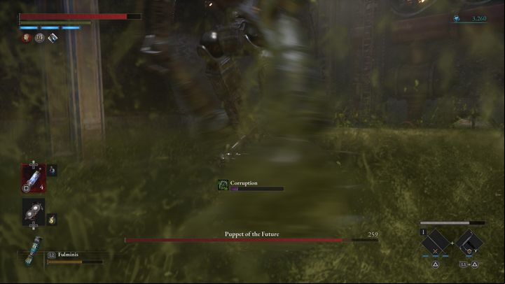 The boss can also perform a spinning attack from time to time, which will create a shockwave - Lies of P: How to defeat the Puppet of the Future boss? - Sidebars - Lies of P Guide