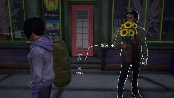 Gabe's gonna stop by the yoga school - Life is Strange True Colors: Meeting your brother and visiting the city - walkthrough - Episode 1 Side A - Life is Strange True Colors Guide