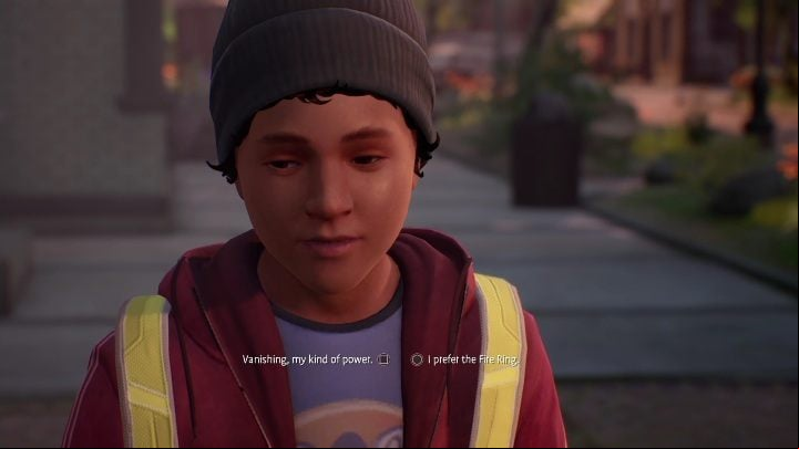 The boy will tell you about his favorite superhero - Life is Strange True Colors: Meeting your brother and visiting the city - walkthrough - Episode 1 Side A - Life is Strange True Colors Guide