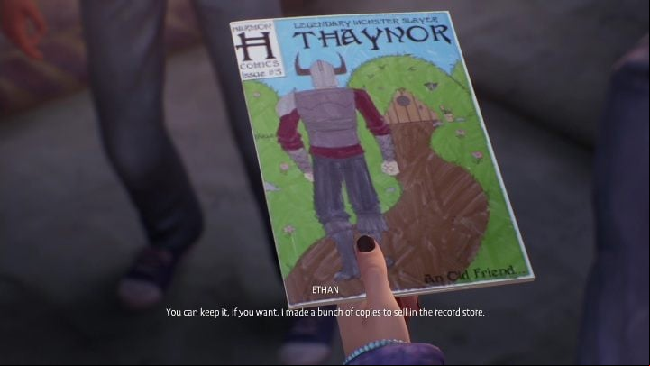 Ethan will give you his comic book - Life is Strange True Colors: Meeting your brother and visiting the city - walkthrough - Episode 1 Side A - Life is Strange True Colors Guide