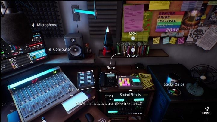 At the very beginning, you will stand in the radio station - Life is Strange True Colors Wavelengths: Summer - walkthrough - Wavelengths DLC - Life is Strange True Colors Guide