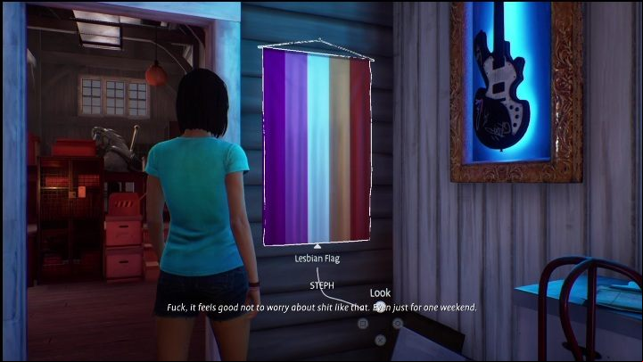 Then it is worth to go to lesbian flags - Life is Strange True Colors Wavelengths: Summer - walkthrough - Wavelengths DLC - Life is Strange True Colors Guide