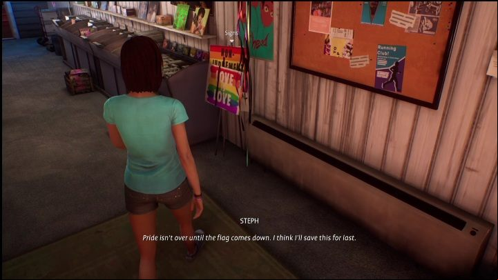 From the pins, it's close to banners - Life is Strange True Colors Wavelengths: Summer - walkthrough - Wavelengths DLC - Life is Strange True Colors Guide