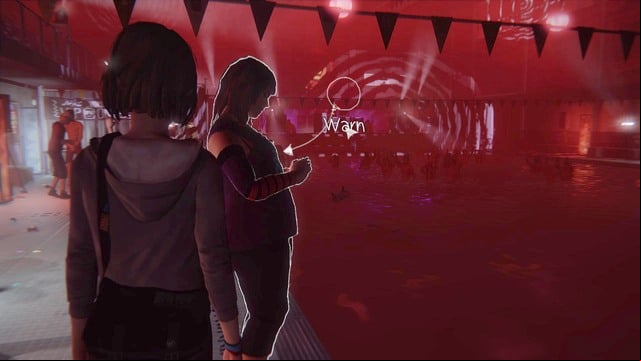Go left, on the road to VIP section you will find Alyssa shown on the picture - Life is Strange: Dark Room, Chapter 4 - Walkthrough - Life is Strange Game Guide & Walkthrough