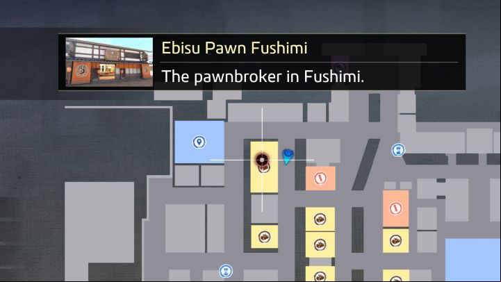 How to unlock: Reach Ebisu Pawn Fushimi from the southern side - Like a Dragon Ishin: List of Substories in Fushimi District - Substories - Like a Dragon Ishin Guide
