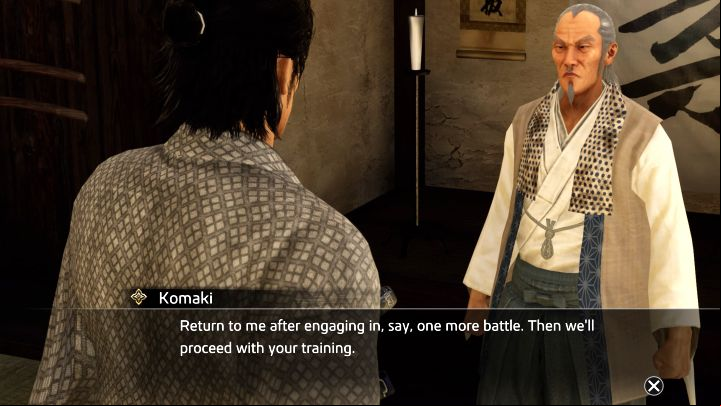 Master Komaki Munemitsu specializes in the Brawler style - Like a Dragon Ishin: Masters of Combat and training locations - Secrets and activities - Like a Dragon Ishin Guide