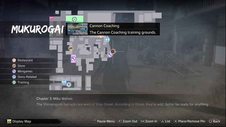 Visit the eastern part of the Mukurogai district - you can do so at the end of Chapter 2 (after reaching Mukurogai by boat) or later - Like a Dragon Ishin: Masters of Combat and training locations - Secrets and activities - Like a Dragon Ishin Guide