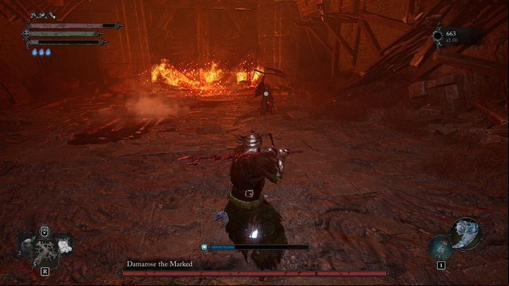 Damarose the Marked will mainly fight at very close range and use melee attacks - Lords of the Fallen: How to defeat the Damarose the Marked boss? - Optional - Lords of the Fallen Guide