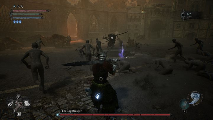 In the initial phases, after the dragon sequence, the battle is taken to melee range - Lords of the Fallen: How to defeat The Lightreaper boss? - Main - Lords of the Fallen Guide