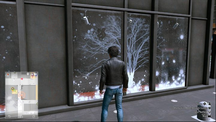 The 42nd image is located on the window of the building at NW Theater Square - Lost Judgment: Squirrel search Theater - all squirrels, map - Kamurocho - Lost Judgment Guide