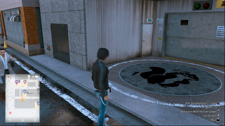 The 54th image is located on the ground by the Ebisu Pawn store - Lost Judgment: Squirrel search Showa Street - all squirrels, map - Kamurocho - Lost Judgment Guide
