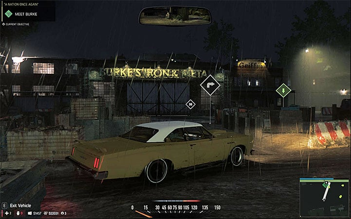 The scrap yard is Burkes headquarters - Cut and Run (recruitment of Burke) | Walkthrough - Story missions - Mafia III Game Guide
